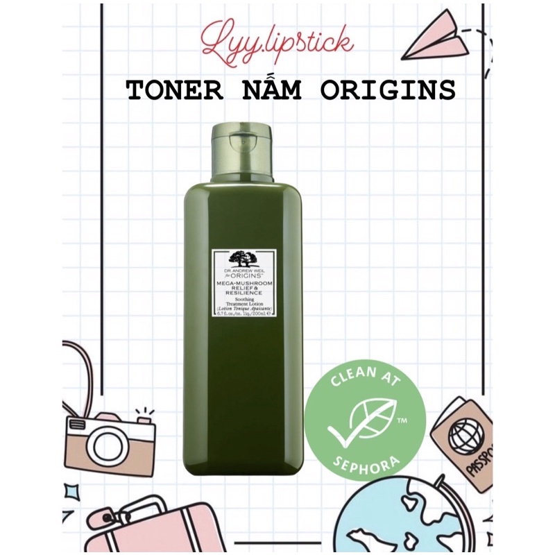 TONER NẤM ORIGINS MUSHROOM