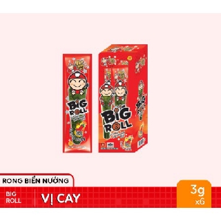 Sỉ :1 Thùng Rong Biển Big Roll Thái Lan_ 144 gói Mix Vị Tùy Ý
