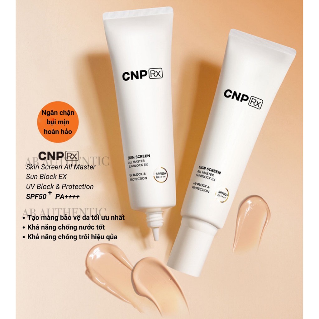 Gói sample Kem chống nắng vật lý chống nước CNP RX Skin screen Sunblock- AB Authentic