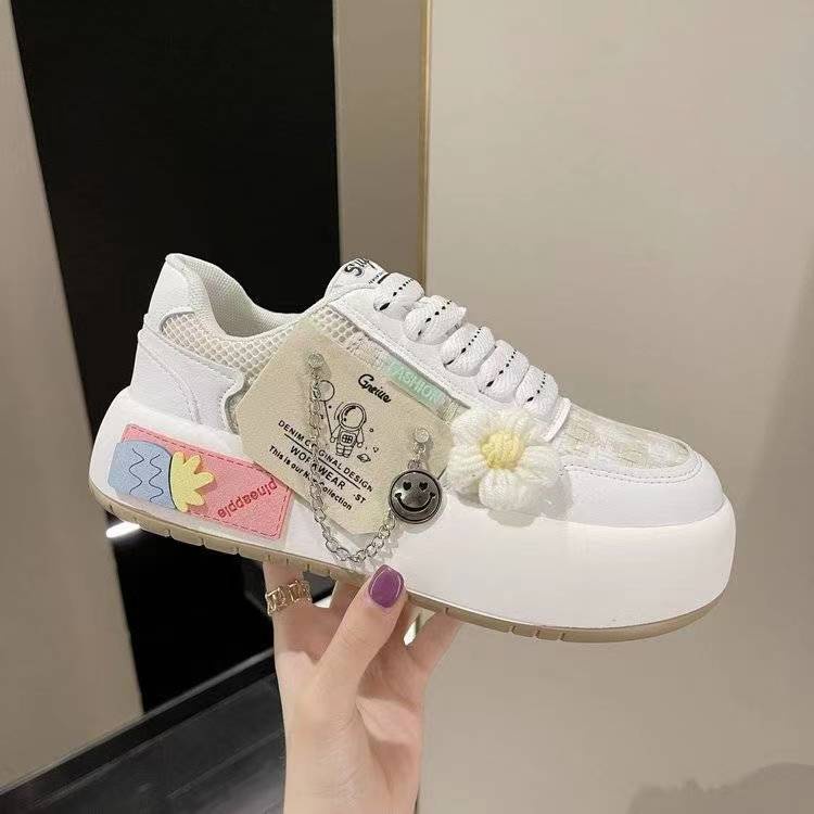 Jiashucheng Giày Vải Canvas Đế Dày Phong Cách Hong Kong Thời Trang Mùa Hè Mới Cho Nữ