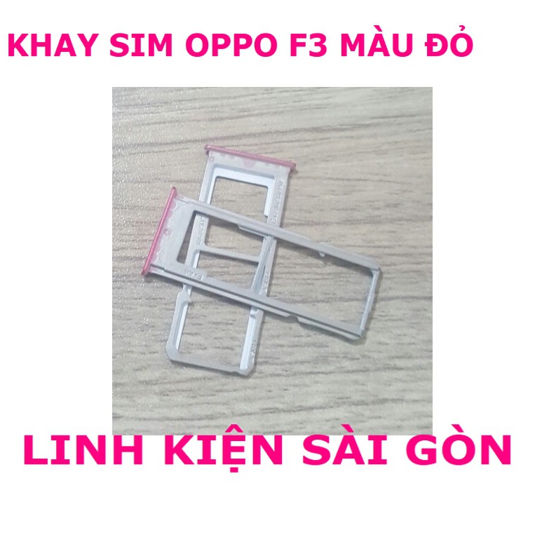 KHAY SIM OPPO F3 MÀU ĐỎ