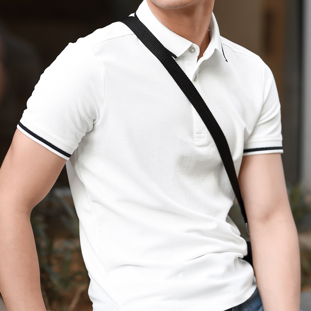 [Giảm 10% Mã SKMLTSM12]Áo Polo nam The GMEN Button Polo Shirt vải cá sấu Cotton xuất xịn,chuẩn form | BigBuy360 - bigbuy360.vn
