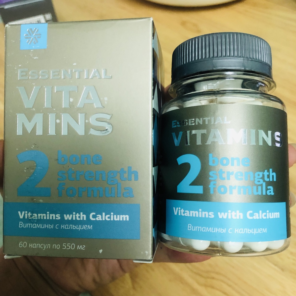Thực phẩm bảo vệ sức khỏe canxi Essential Vitamins Vitamins with Calcium Siberian Wellness