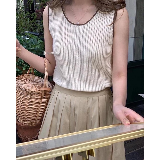 Áo ba lỗ dệt mongtoghi mùa hè