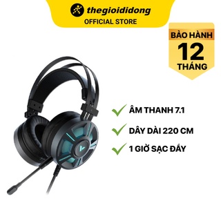 Tai nghe gaming 7.1 chụp tai rapoo vh510 đen chính hãng, bh 12 tháng