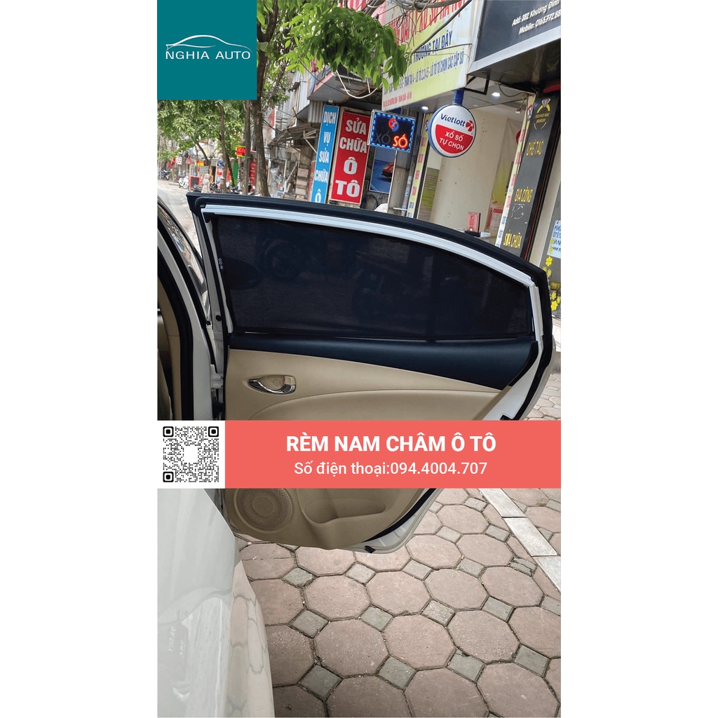 Rèm che nắng, Chắn nắng nam châm ô tô dành cho xe Toyota Vios