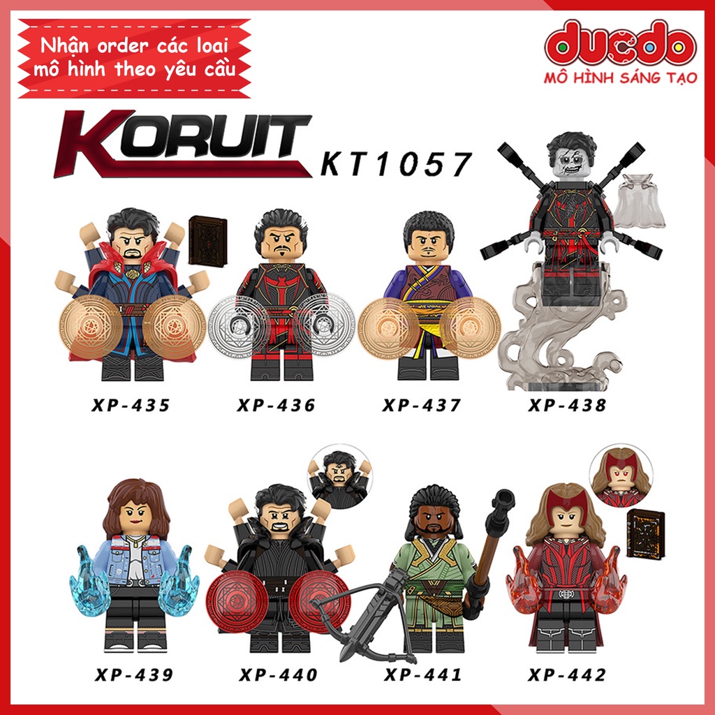 Minifigures Nhân Vật Doctor Strange 2 Phù Thủy Tối Thượng Marvel - Đồ chơi Lắp ghép Xếp hình Mô hình Mini KORUIT KT1057