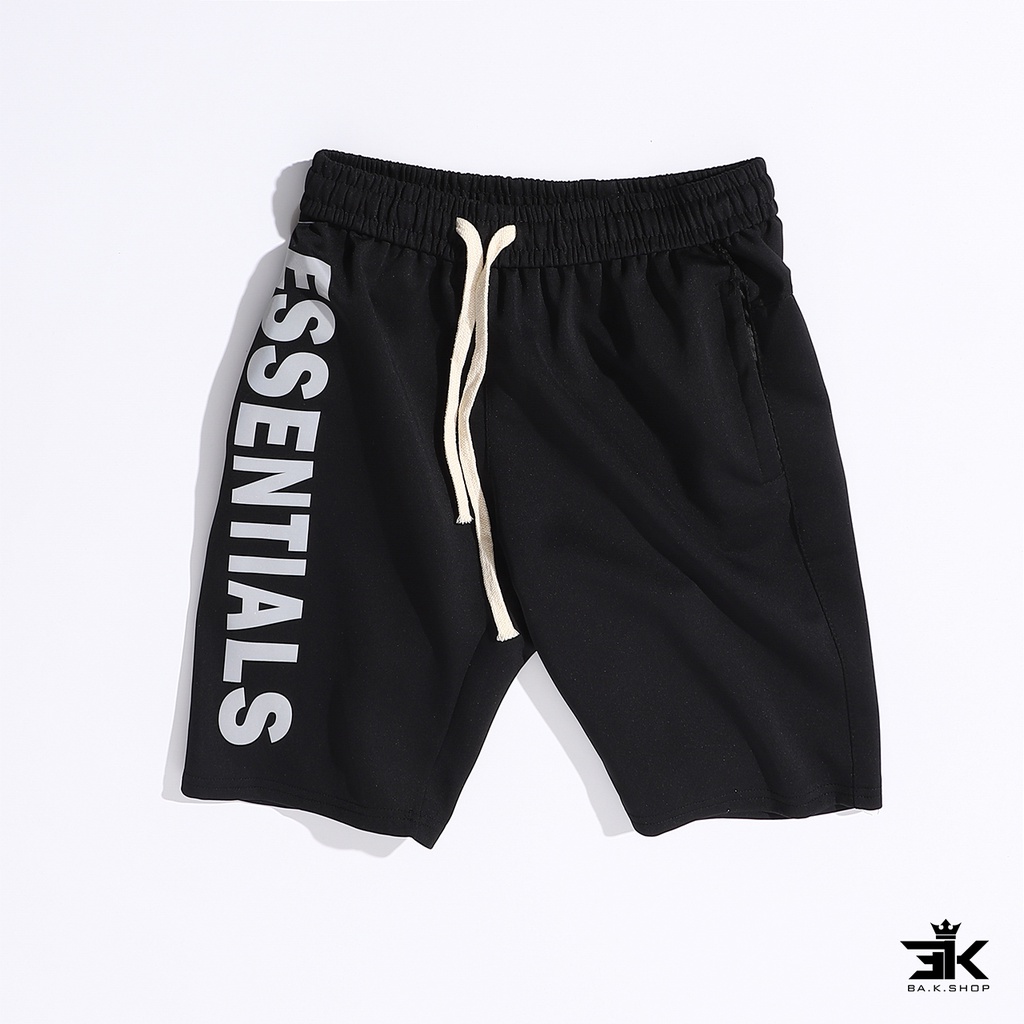 Quần Short nam ,quần đùi unisex thời trang ép logo quản quang sắc nét chất liệu poly thể thao co giãn 4 chiều