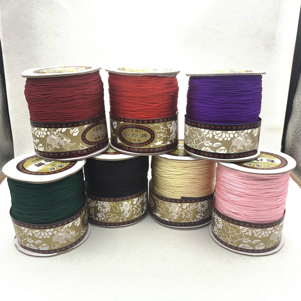 Cuộn dây dù 1mm đủ các màu làm đồ handmade - PKDAYDU10 PKDAYNS10 - Shop Charm Bạc 925