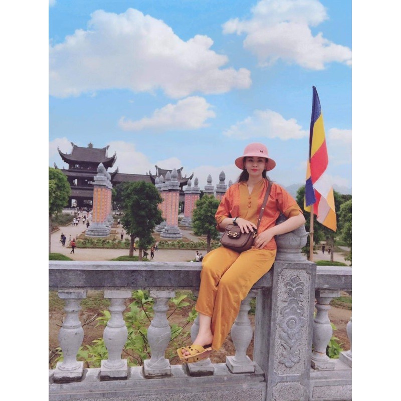 Đồ lam đi chùa bộ phật tử mới in hoa văn lụa siêu hót(ẢNH THẬT100%) | BigBuy360 - bigbuy360.vn