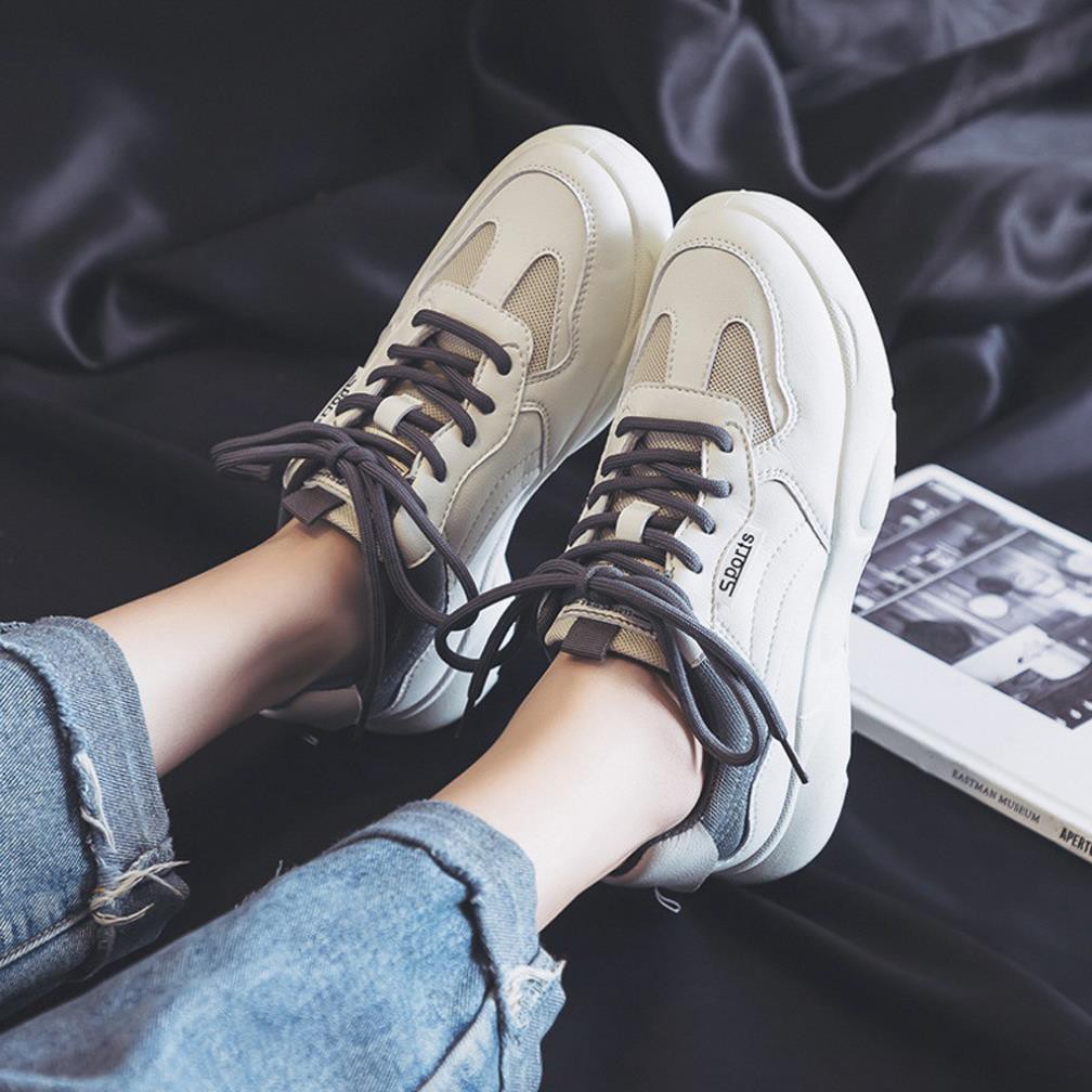 Giày Sneaker Nữ TOPSHOES MS12 Giày Thể Thao Nữ Đế Êm Form Nhẹ Với Phối Màu Trẻ Trung Chính Hãng TOPSHOES Size 36 - 39