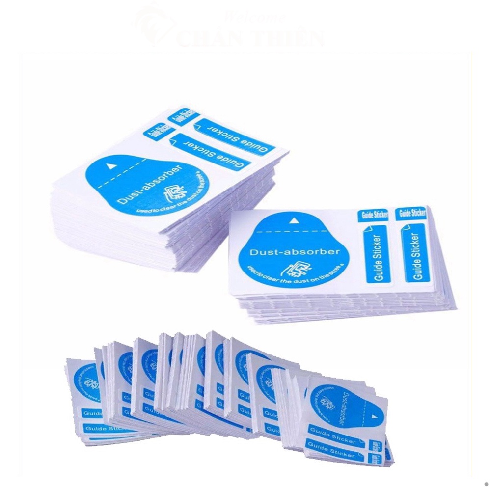 Miếng dính bụi màn hình Miếng dán lấy bụi thoại khi dán kính cường lực điện thoại ( 1 Bộ )