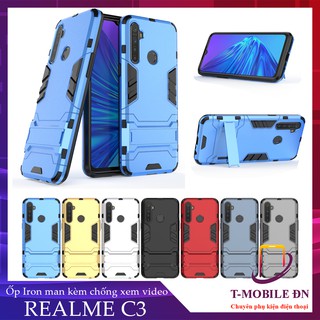 Ốp lưng Realme C3 C3i,🔥🔥 Ốp chống sốc IRON MAN bảo vệ viền và camera kèm chống xem video tiện lợi cho Realme C3 C3i