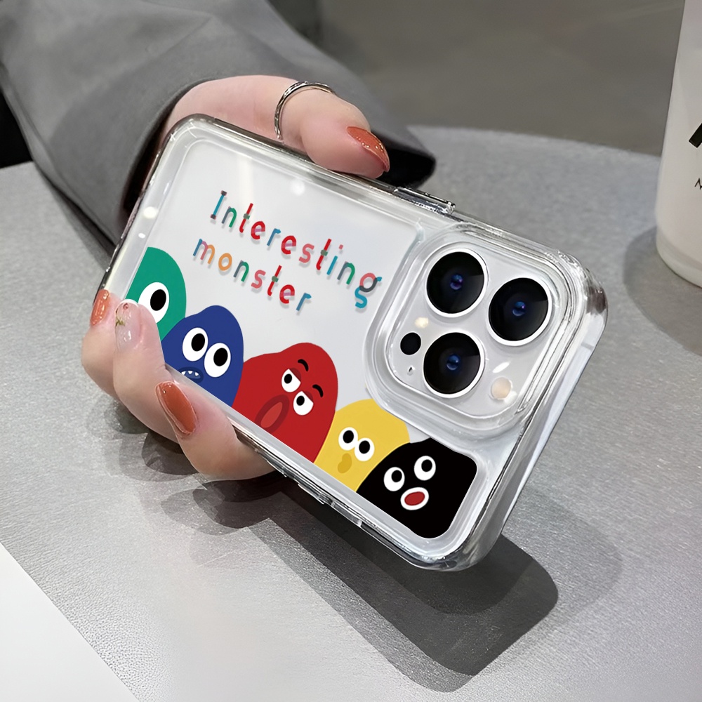 Ốp Điện Thoại Trong Suốt Họa Tiết Hoạt Hình Cho iphone 14ProMax 14Plus 13 11 12 7Plus X XR
