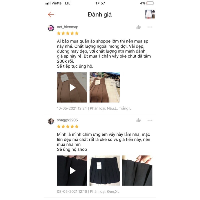 Chân váy ngắn xếp ly cạp cao chất tuyết mưa, Chân váy tennis xếp li SUNA FASHION