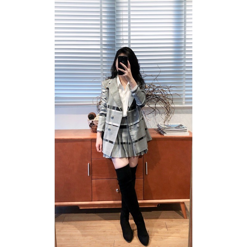 Damaris Blazer / Áo Blazer vạt đắp chéo | BigBuy360 - bigbuy360.vn