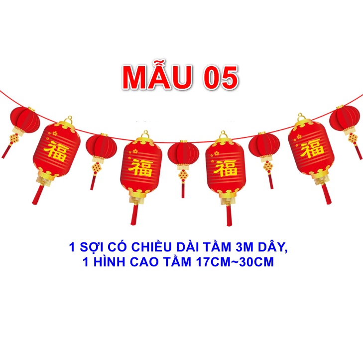 Cờ trang trí tết mẫu 05