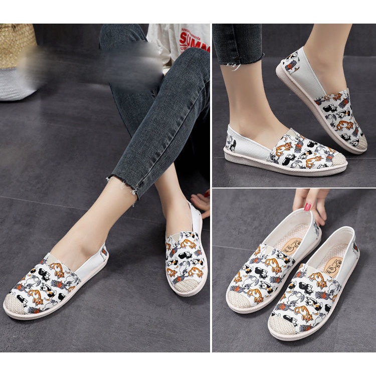 Giày lười vải nữ êm chân thời trang mới nhất Jayxinh V298