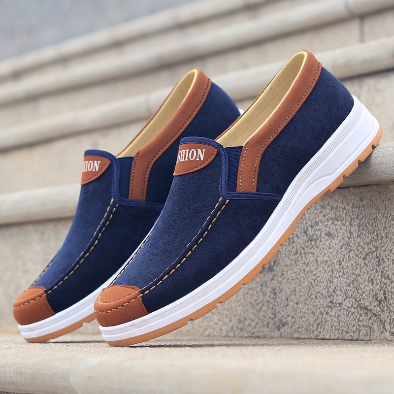 Giày lười vải canvas năng động thời trang cho nam