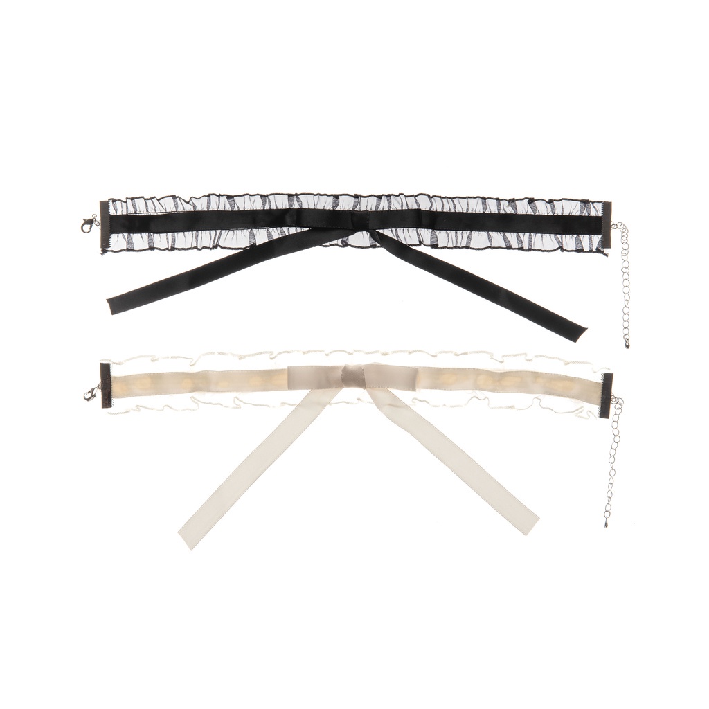 Lace bow knot necklace wild short clavicle chain necklace women