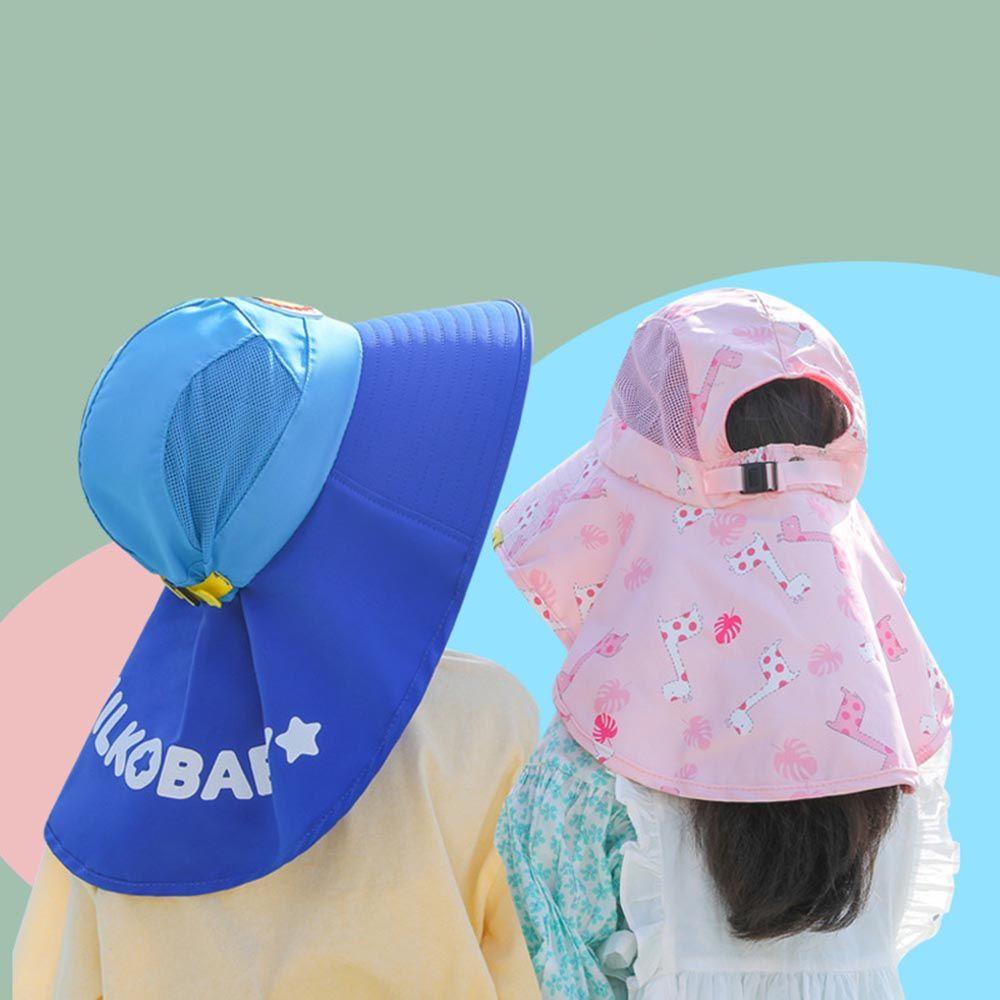 BSUNS Mũ Vành Rộng Chống Tia UV Họa Tiết Hoạt Hình Thời Trang Mùa Hè Dành Cho Bé