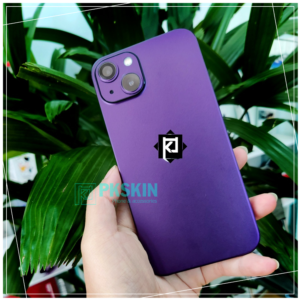 Skin dán full viền iphone 6 7 8 ,ip 11 ,ip 12 , xs , xr , 13 pro max , 14 , 14 plus , 14 pro , 14 pro max tím