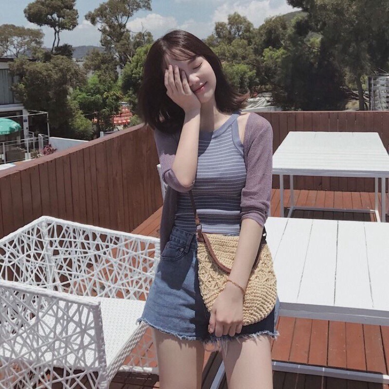 Áo khoác cadigan len mỏng xuất khẩu nữ đẹp VNXK AKC00021 AMGOBET