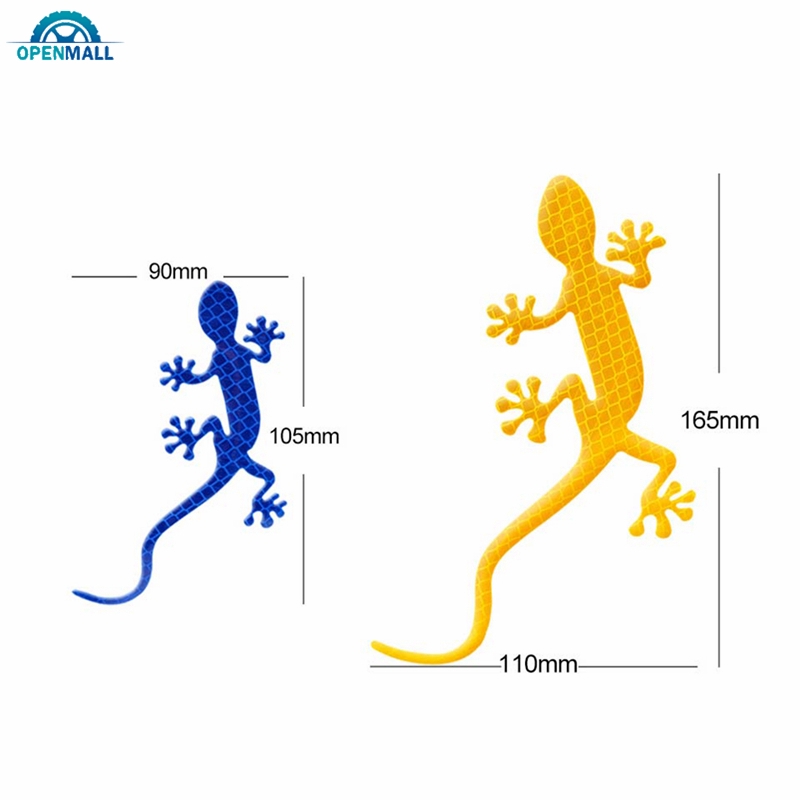 Nhãn dán phản quang hình tắc kè trang trí xe hơi