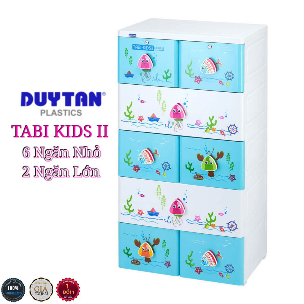 tủ nhựa duy tân Tabi-kids II Đa sắc