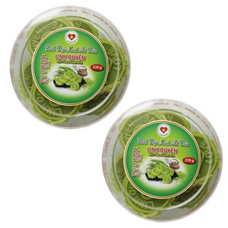 2 Hộp Bánh Đậu Xanh Lá Dứa Thuần Chay Linh Quyên MSLQ04