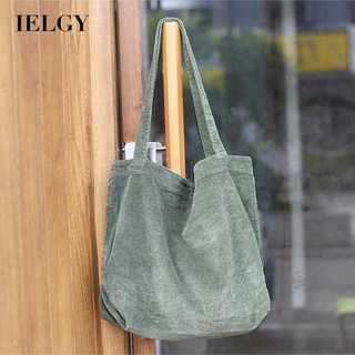 Túi xách IELGY bằng vải canvas sức chứa lớn thời trang Nhật Bản retro xinh xắn cho nữ