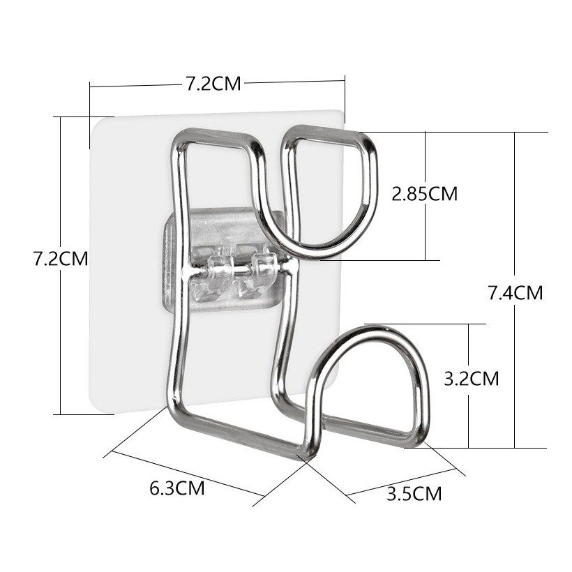 (++Xu) 1 Móc treo chậu nhà tắm đa năng thiết kế đơn giản tiện lợi TGQT