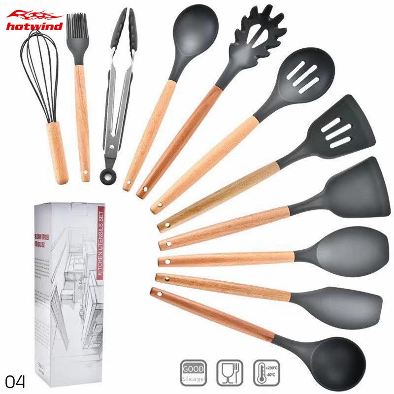 Dụng cụ nhà bếp đầu silicon chống dính