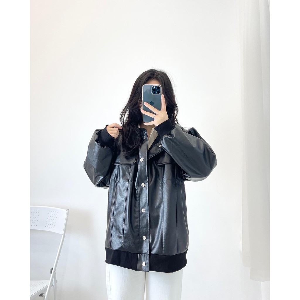 (FREESHIP) Áo khoác da hàng quảng châu Miho house