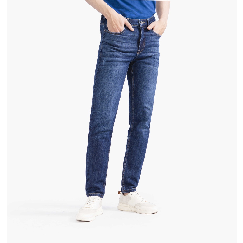 [MỚI] Quần Jeans nam ARISTINO phom Slim fit ôm vừa vặn, thiết kế trẻ trung, cotton đứng dáng - AJN03402