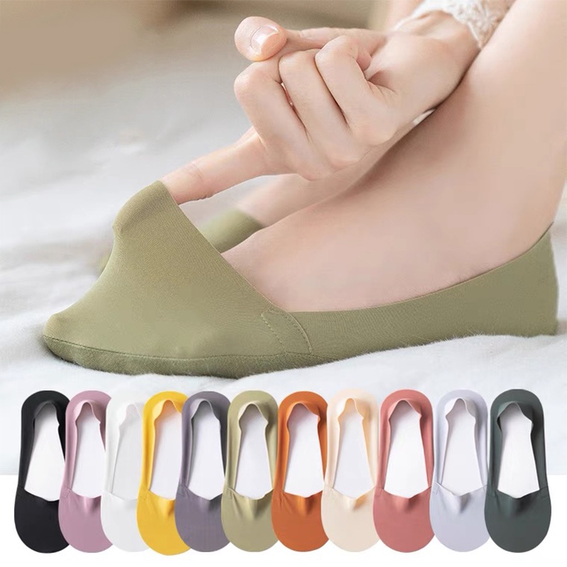 Vớ Thuyền Chống Trượt Thoáng Khí Màu Kẹo Hàng Mới Mùa Hè Dành Cho Bạn Nữ