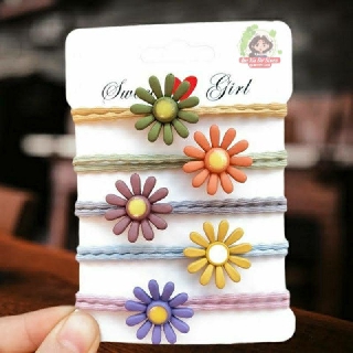 Dây cột buộc tóc hoa cúc, đeo tay
