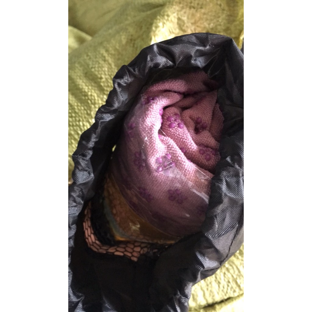 Khăn trải thảm Yoga Cao su non siêu thấm hút - Tặng túi lưới