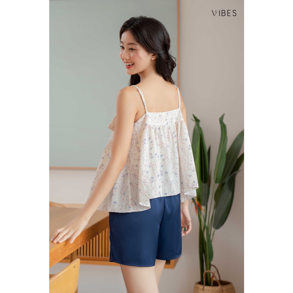 VIBES Đồ Bộ 2 Dây Mặc Nhà Midi Straps Set
