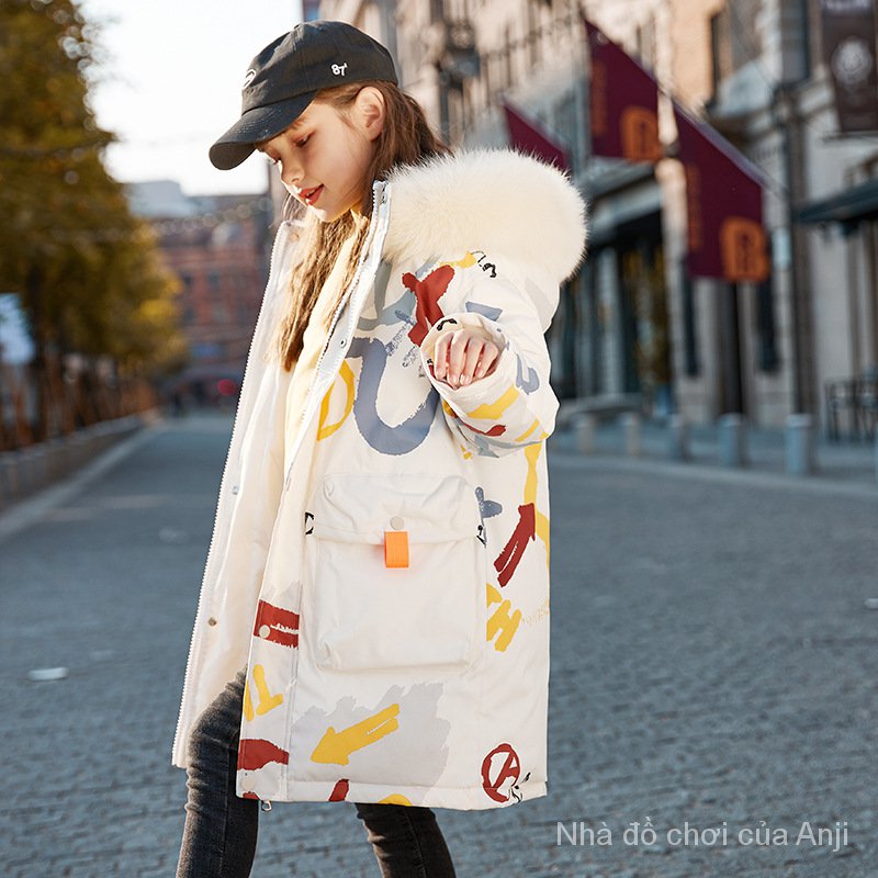 Children Girls Coat Long Thick Winter Clothes Children Coat
