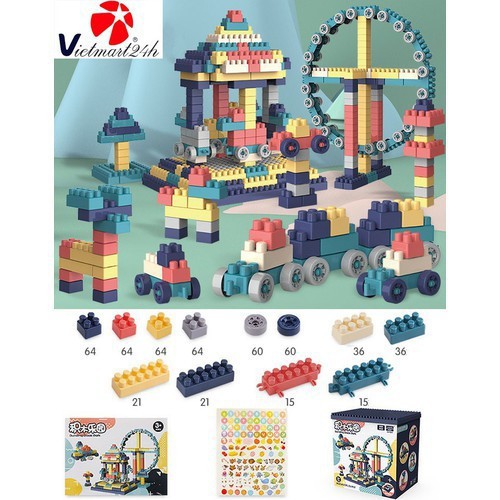 Bộ lắp ráp Lego giá rẻ 💝 Freeship 💝 Lego mobile Xếp Hình Nhật Bản, Lego city Hộp 360 Chi Tiết Cho Bé