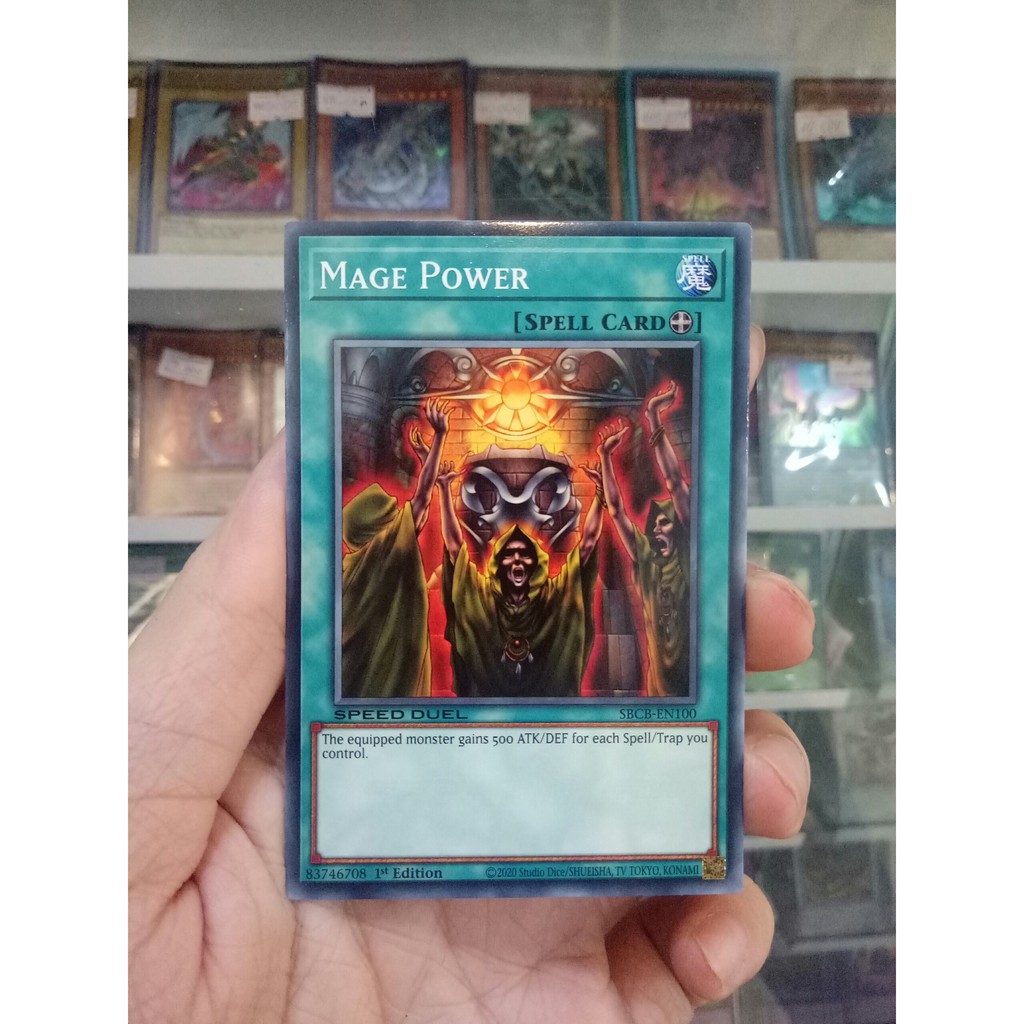 Thẻ Bài Lẻ YugiOh! Mã SBCB-EN100 - Mage Power - Common - 1st Edition