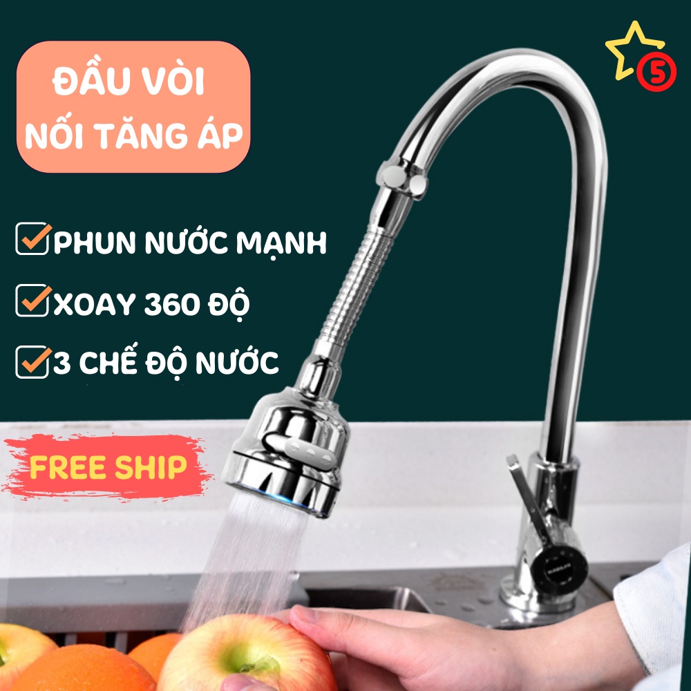 Vòi Rửa Bát Vòi Sen Tăng Áp 3 Chế Độ Nước Tăng Lực Tia Nước Mạnh Tiện Lợi THANH XUÂN 98