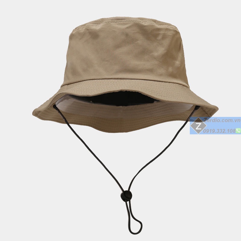 Mũ tai bèo bucket có dây rút trơn BK66 phong cách classic cho cả nam và nữ