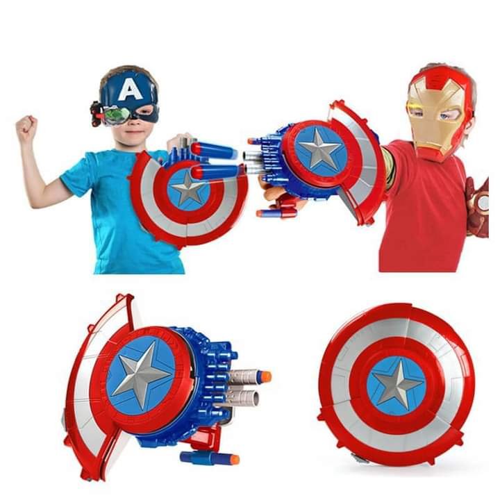 Mô hình Khiên Captain America đồ chơi siêu nhân Marvel Avengers cho bé đóng vai đội trưởng Mỹ, quà tặng sinh nhật cho bé