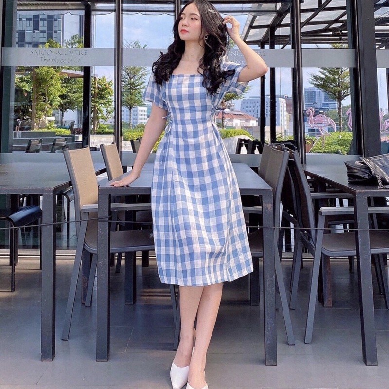 Đầm váy đan dây eo 8 màu