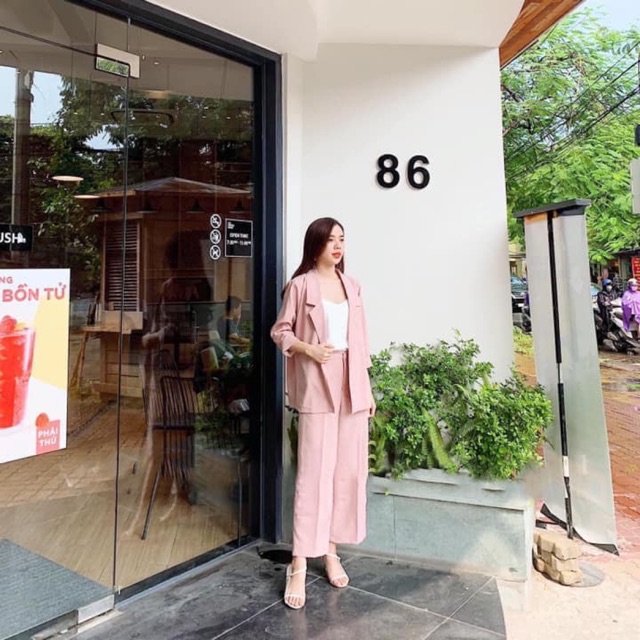 Set vét quần suông dài lịch sự cho nàng yêu thích style Hàn Quốc đã về hàng ạ
