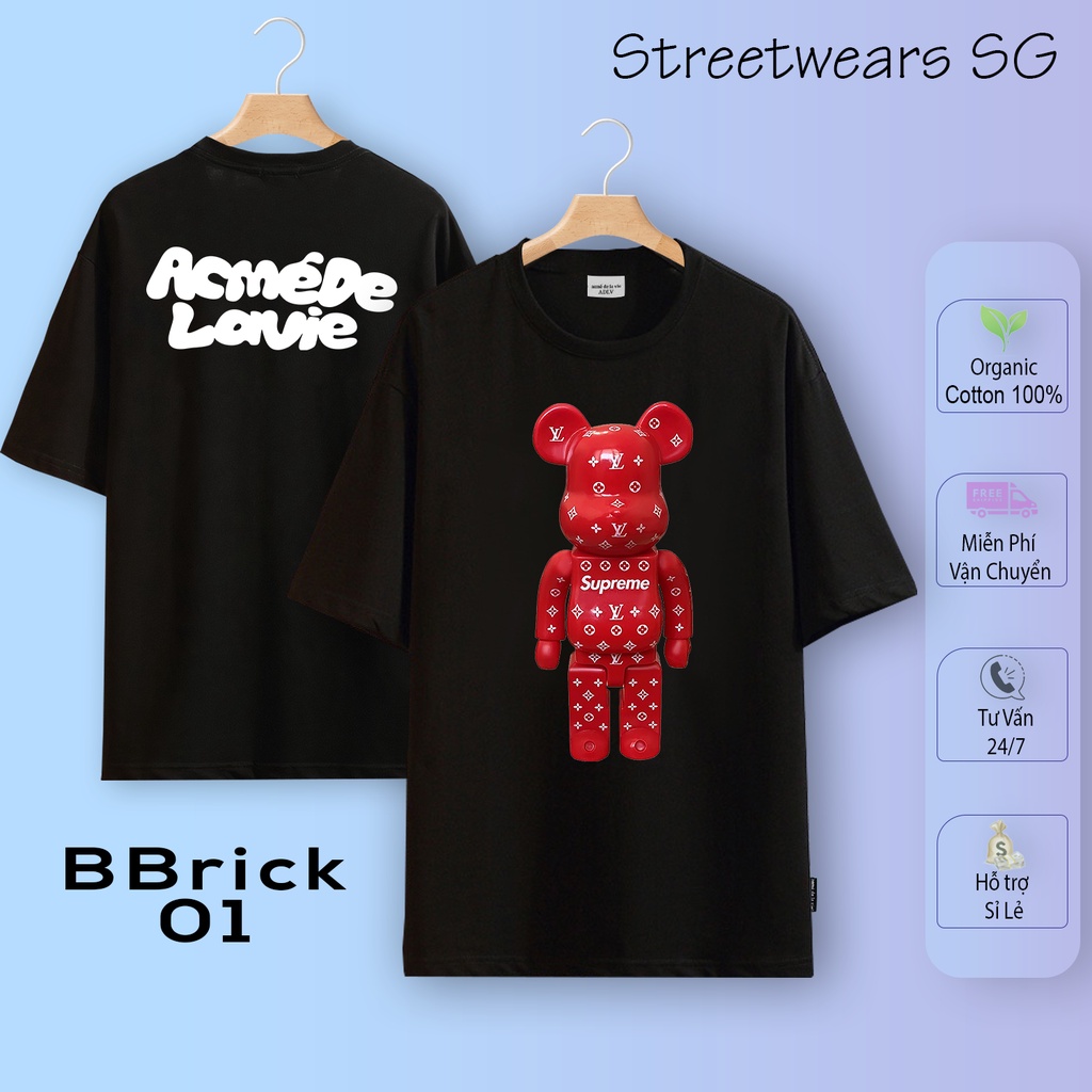 [Basic] Áo thun ADLV BearBrick Mẫu Hot 1-25, Cotton 2c 100%, In xịn - Streetwears SG - Part 1