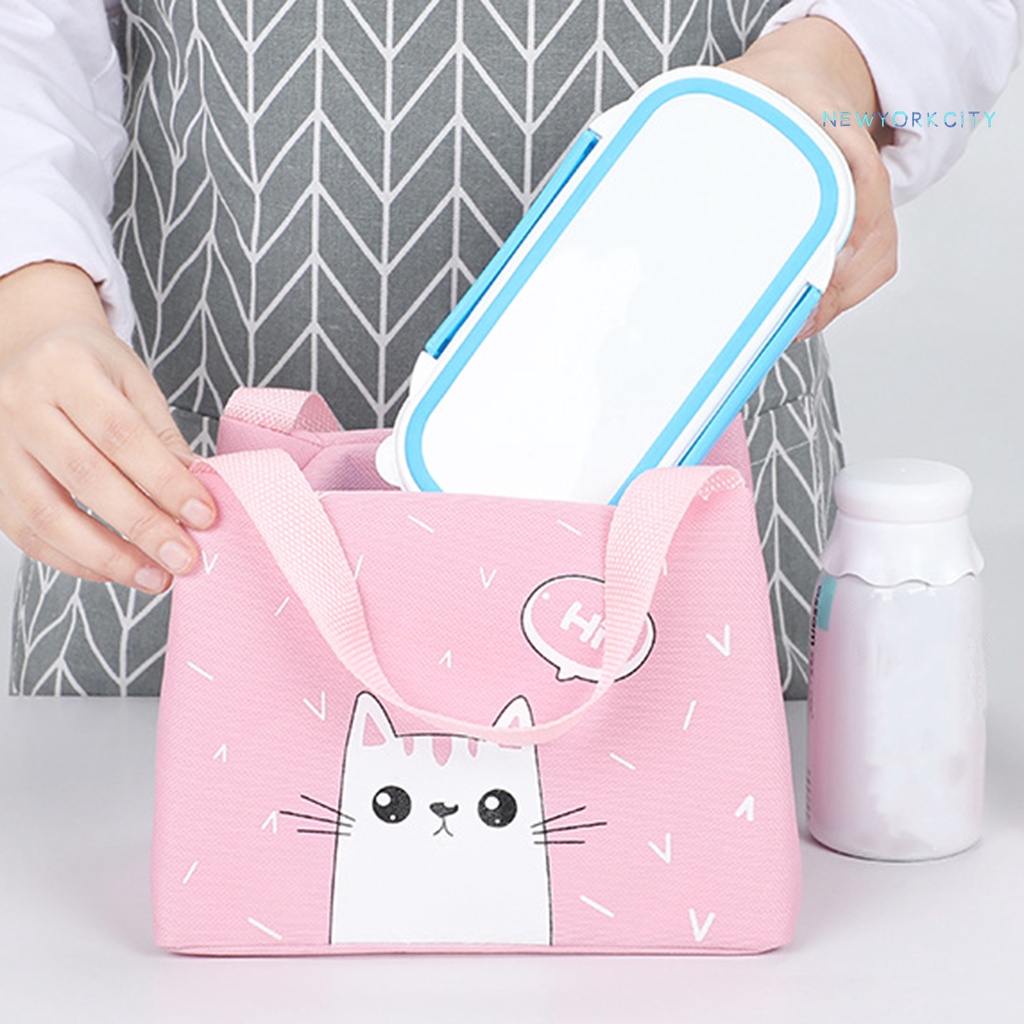 Túi Giữ Nhiệt Đựng Hộp Cơm Trưa Bằng Vải Oxford Dung Tích Lớn