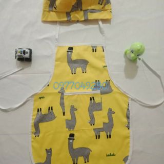 Combo 10 bộ tạp dề cho bé, tạp dề mầm non